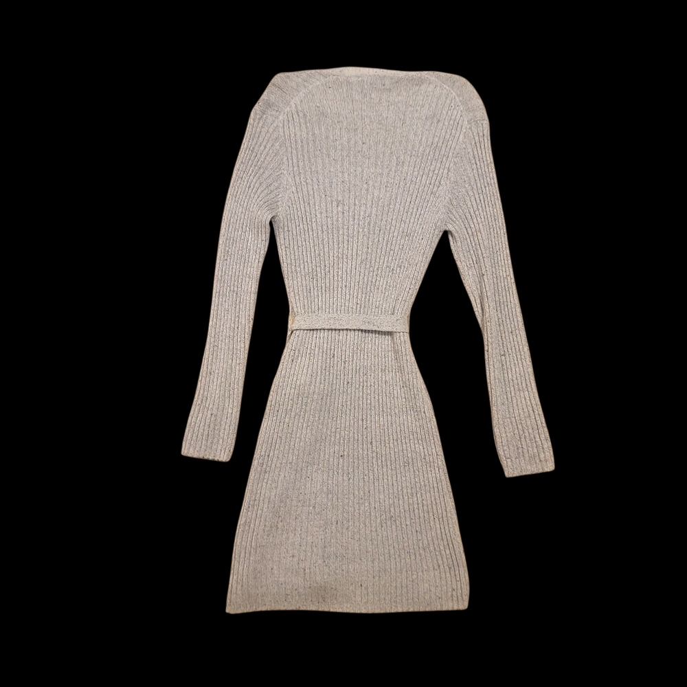 White Stag Long Cardigan Sweater Women's Gray With Speckels - Picture 4 of 5